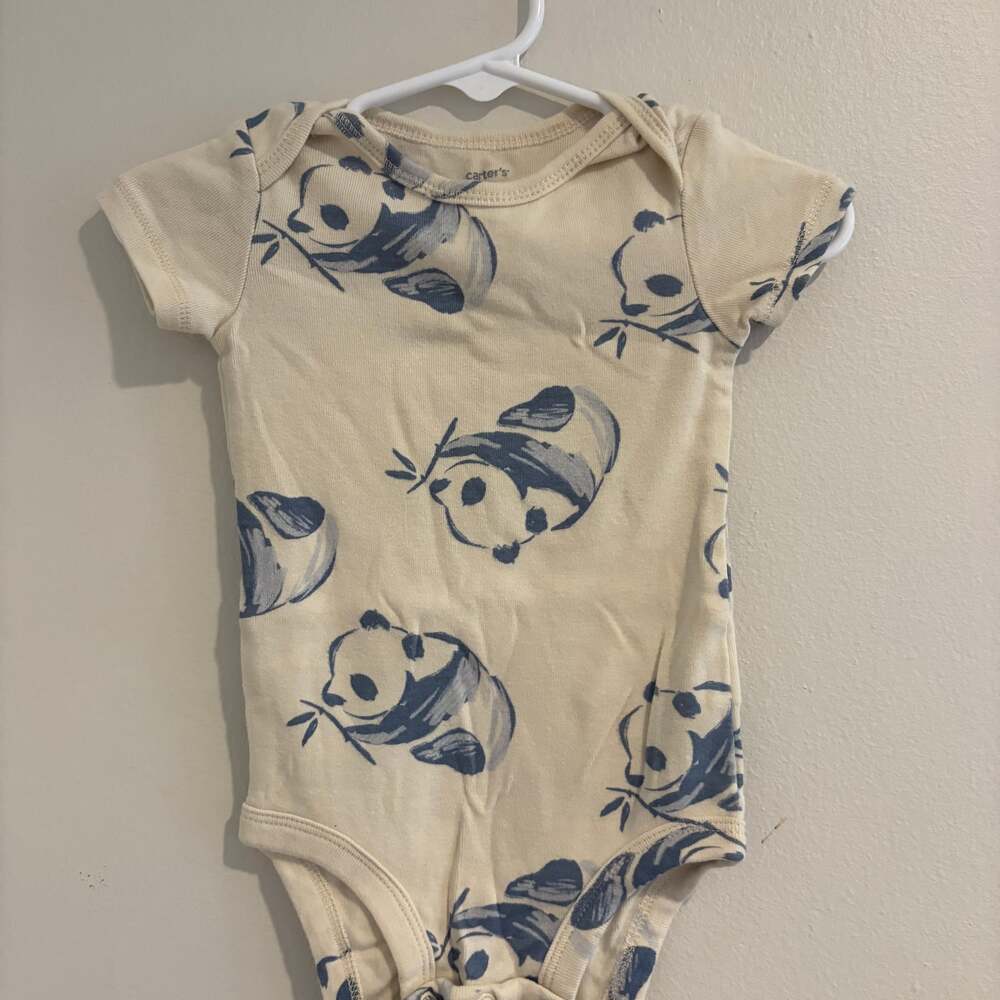Panda Short Sleeve Carter Onesie Duo